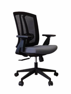 spartan mid-back office chair black