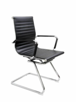 Lunar visitor chair black